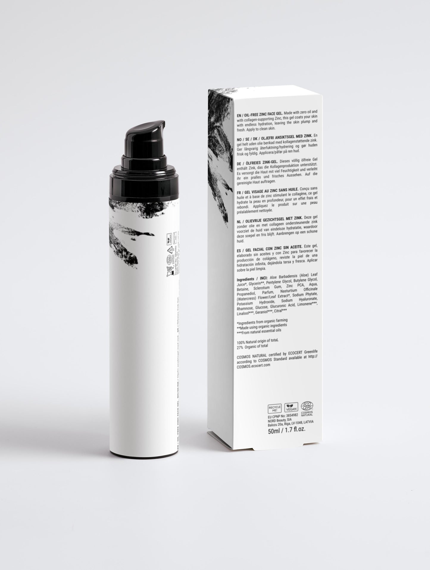 Oil-Free Zinc Face Gel for Men